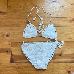 Bikini Lab / Express White Crochet Bikini